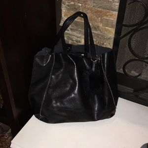Express black tote purse